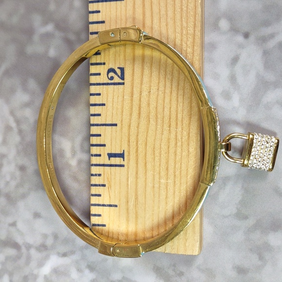 Michael Kors Enamel Bracelet w/Crystal Studded Padlock - Picture 8 of 8